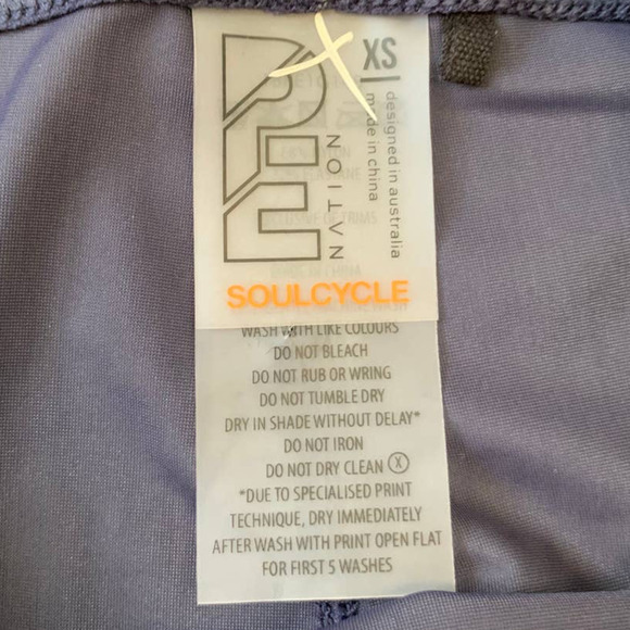 P.E Nation Soulcycle Side To Side Skull Leggings size XS - Picture 8 of 10